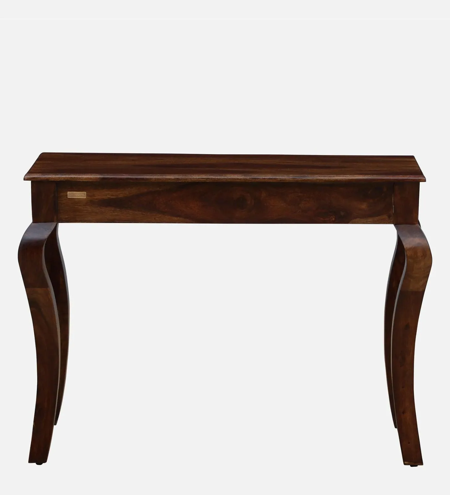 Solid Sheesham Wood Console Table With Curved Legs