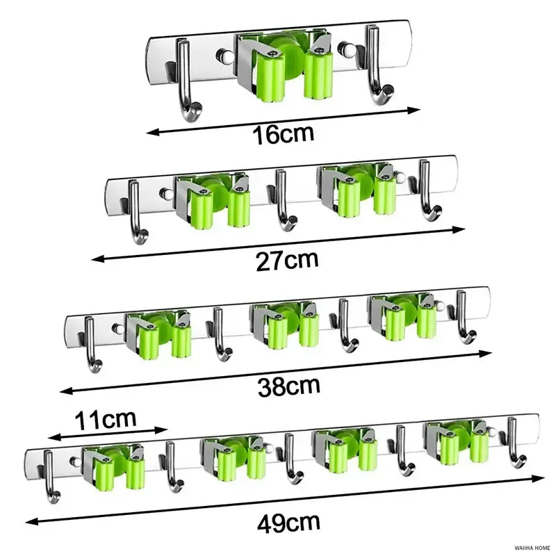 Stainless Steel Mop Organizer