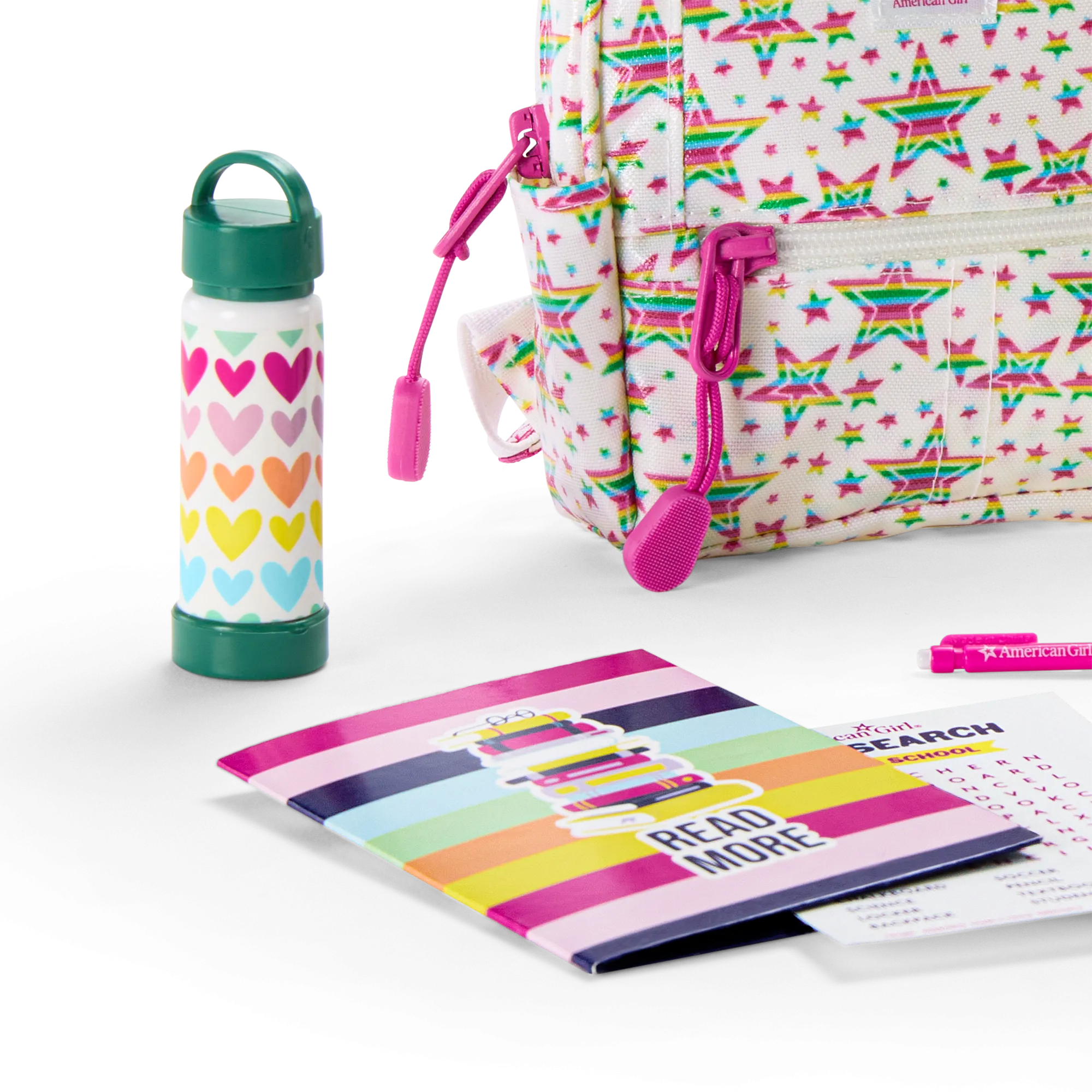 Star Student Backpack Set for 18-inch Dolls