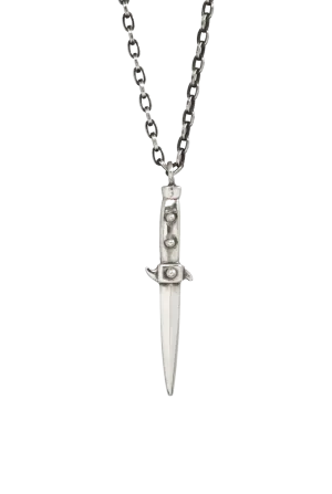 Sterling Silver Switchblade Necklace