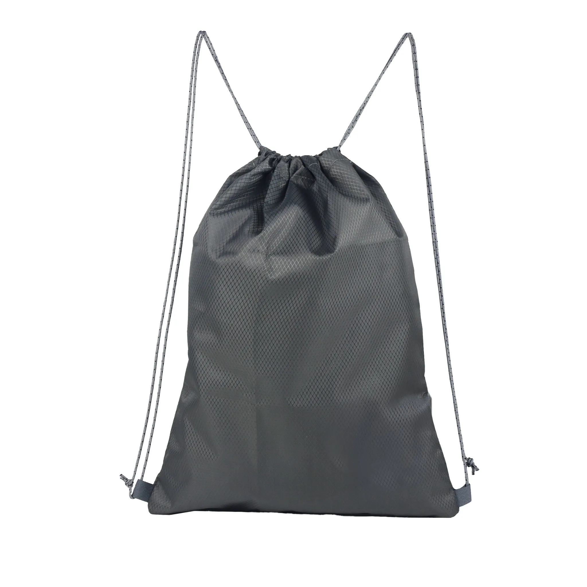 String V2 8L Grey Drawstring Bag