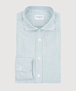 Striped Casual Oxford Shirt