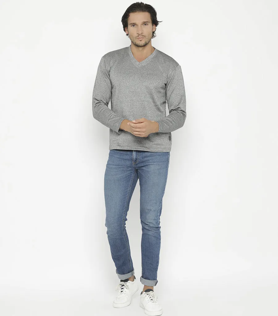 STYLISH ARMOR V Neck LS Sweatshirt