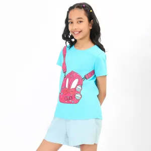 Stylish Blue Girls Tshirt