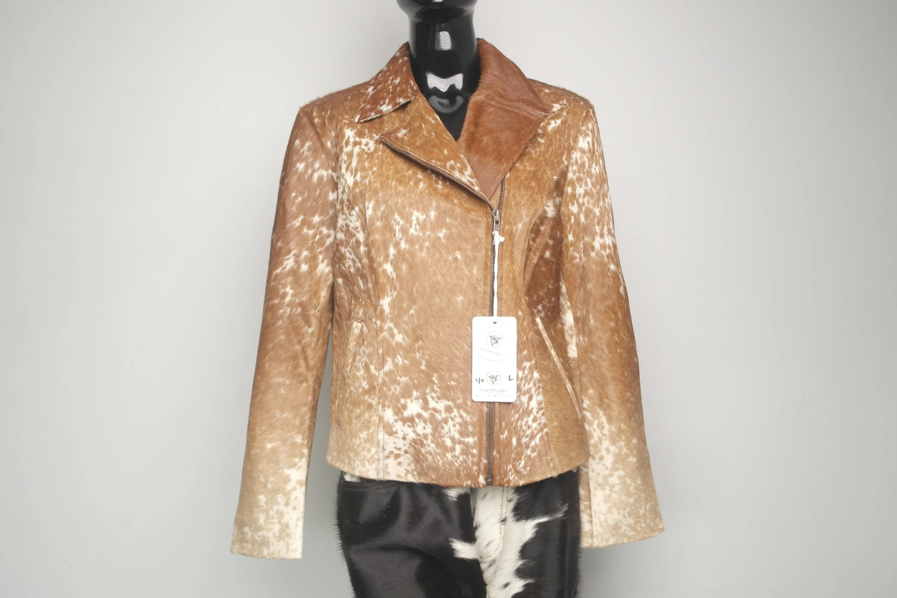 Stylish Cowgirl Cowhide Leather Jacket