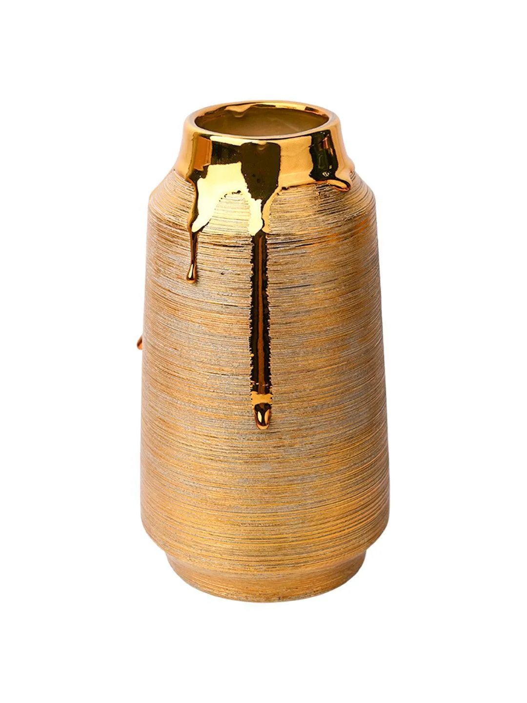 Stylish Golden Ceramic Vase