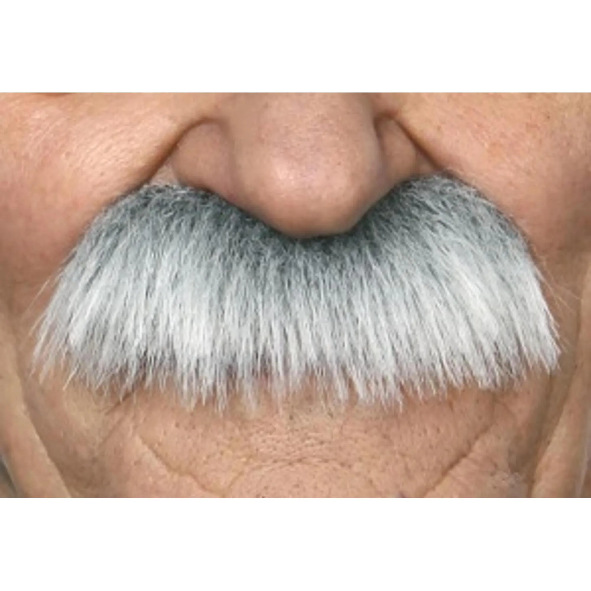 Stylish Moustache - White Grey