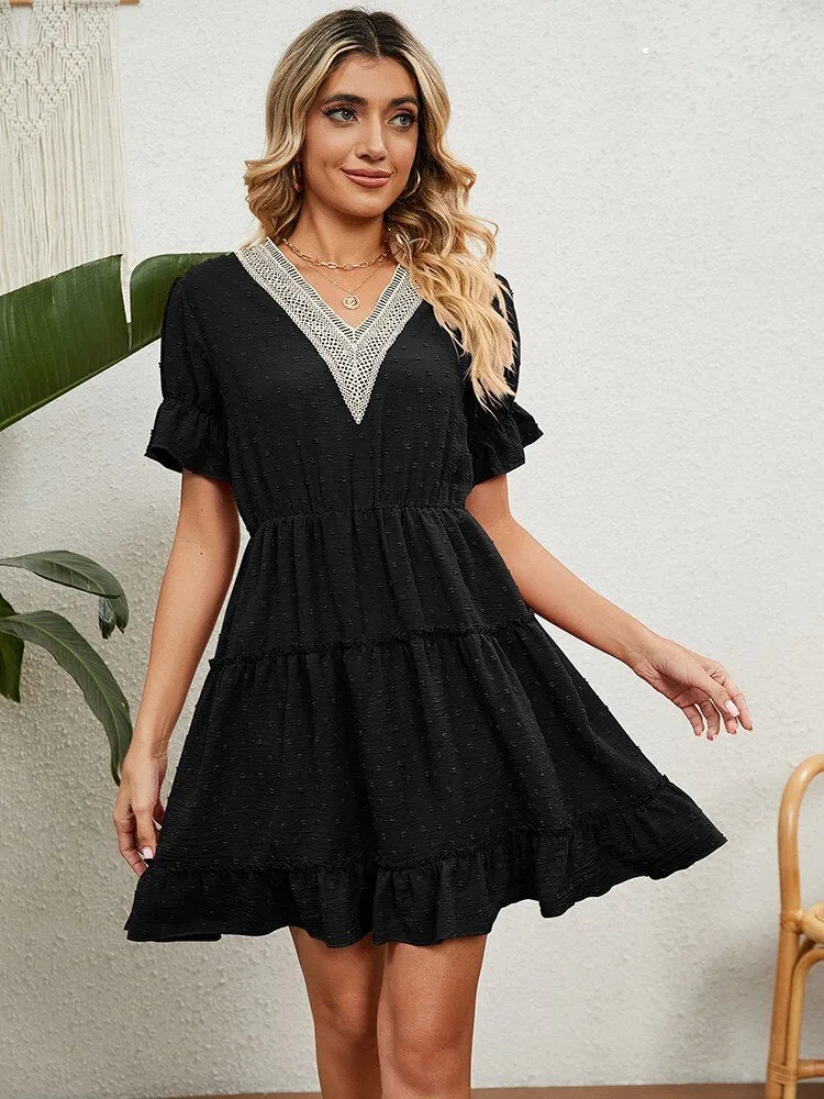 Summer Short Graceful Sleeve Dress