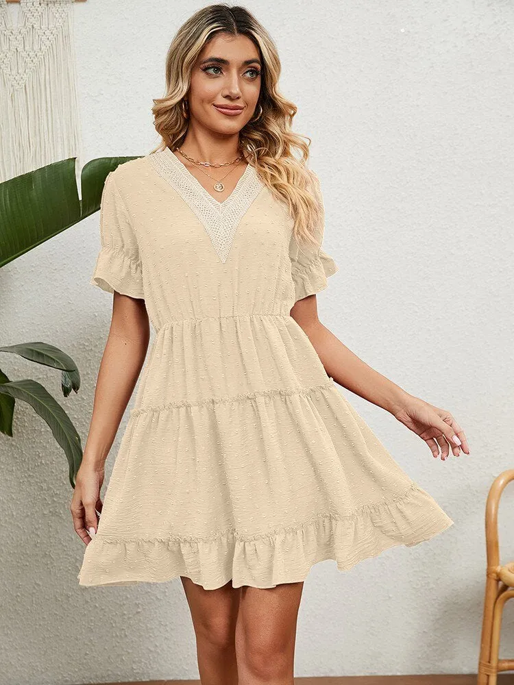 Summer Short Graceful Sleeve Dress