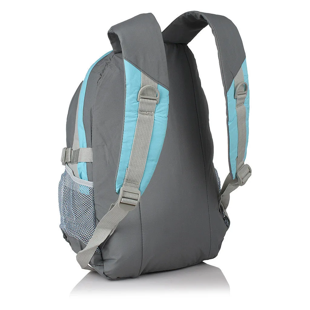 Suntop A11 19 L Backpack(Sky Blue and Grey)