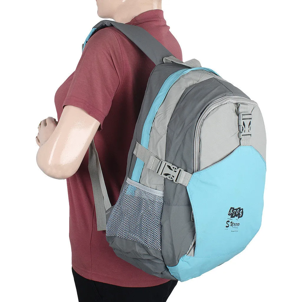 Suntop A11 19 L Backpack(Sky Blue and Grey)