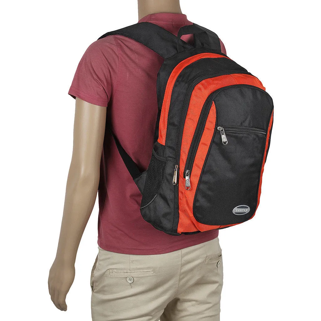 Suntop A13 19 L Backpack(Black and Orange)