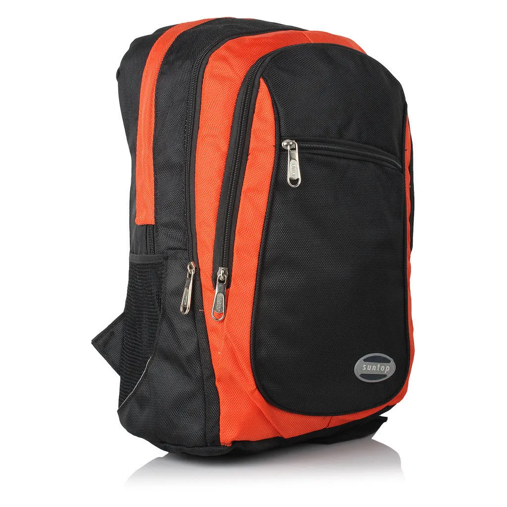 Suntop A13 19 L Backpack(Black and Orange)