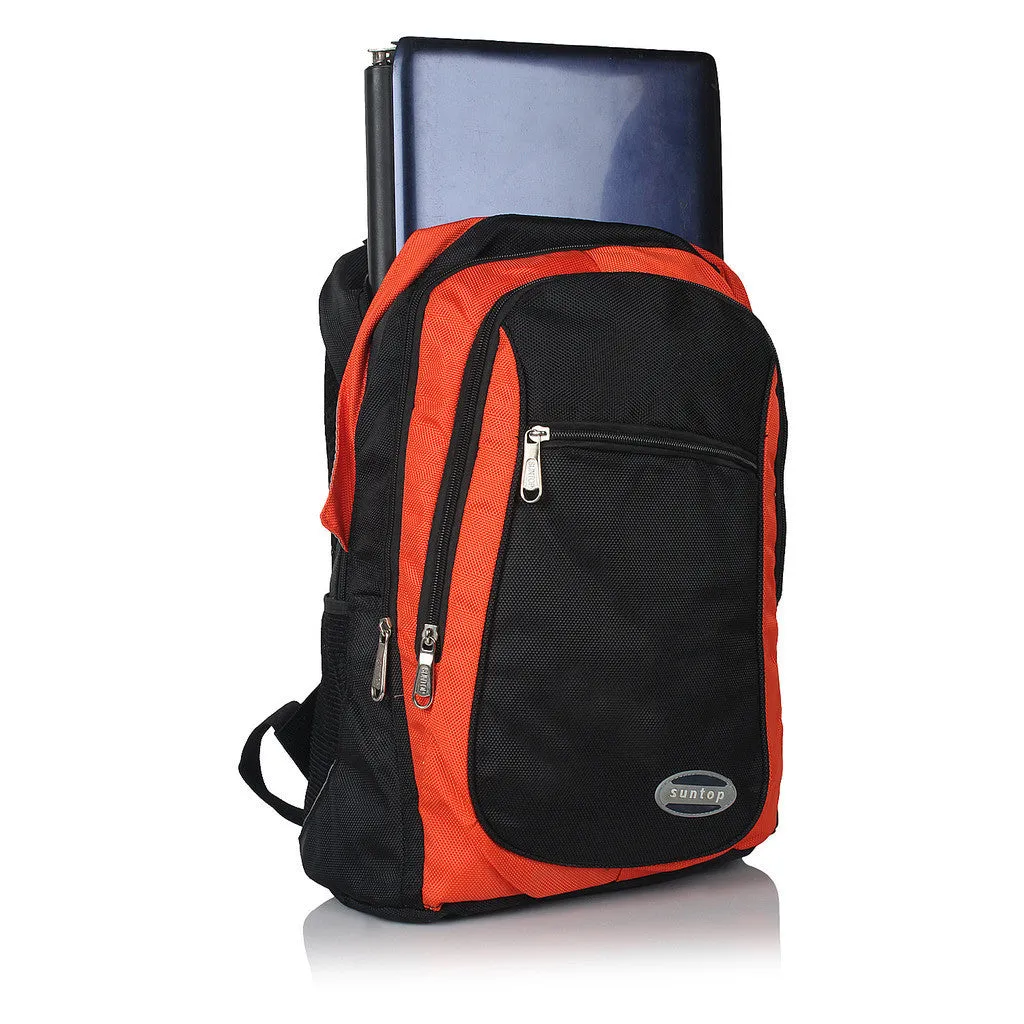 Suntop A13 19 L Backpack(Black and Orange)