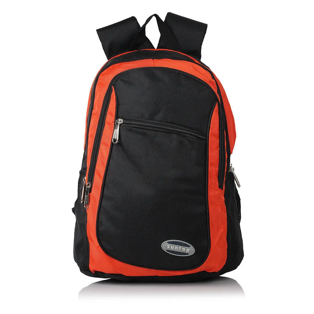 Suntop A13 19 L Backpack(Black and Orange)