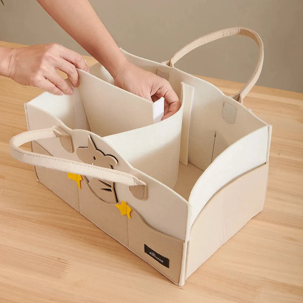 Sunveno Baby Diaper Caddy Organizer Portable Holder Bag