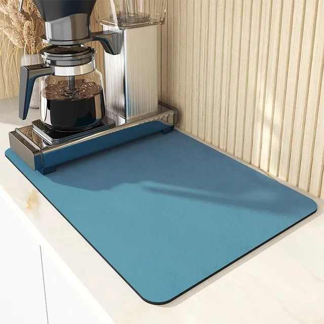 Super Absorbent Draining Mat Kitchen Bathroom Faucet Absorbent Mat