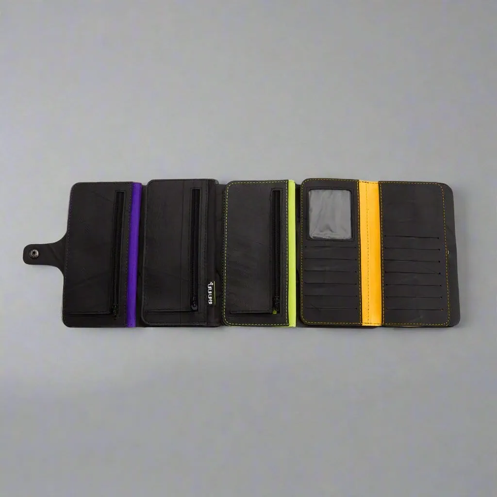 Sustainable Fashion: Handcrafted Recycled Rubber Purse