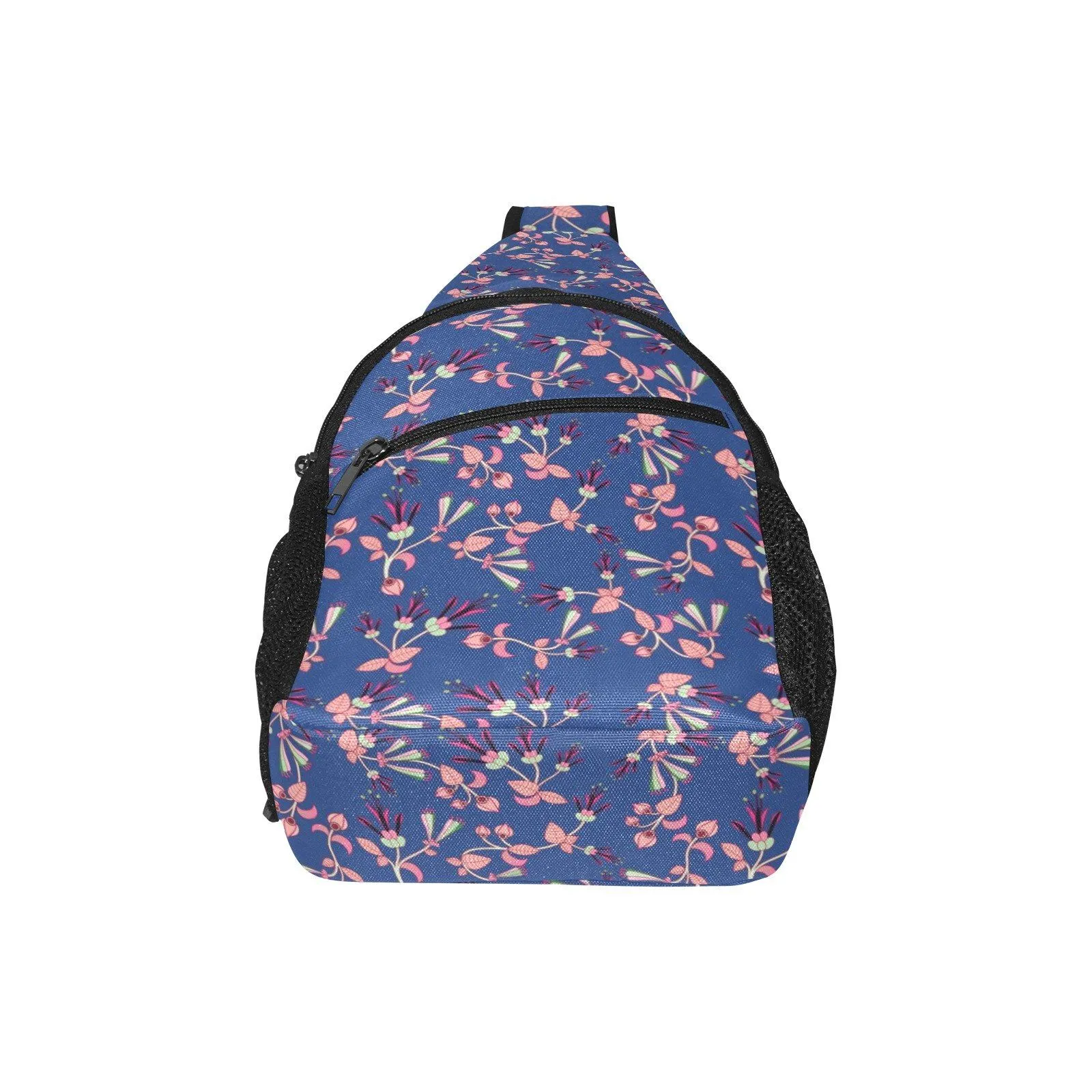 Swift Floral Peach Blue Chest Bag