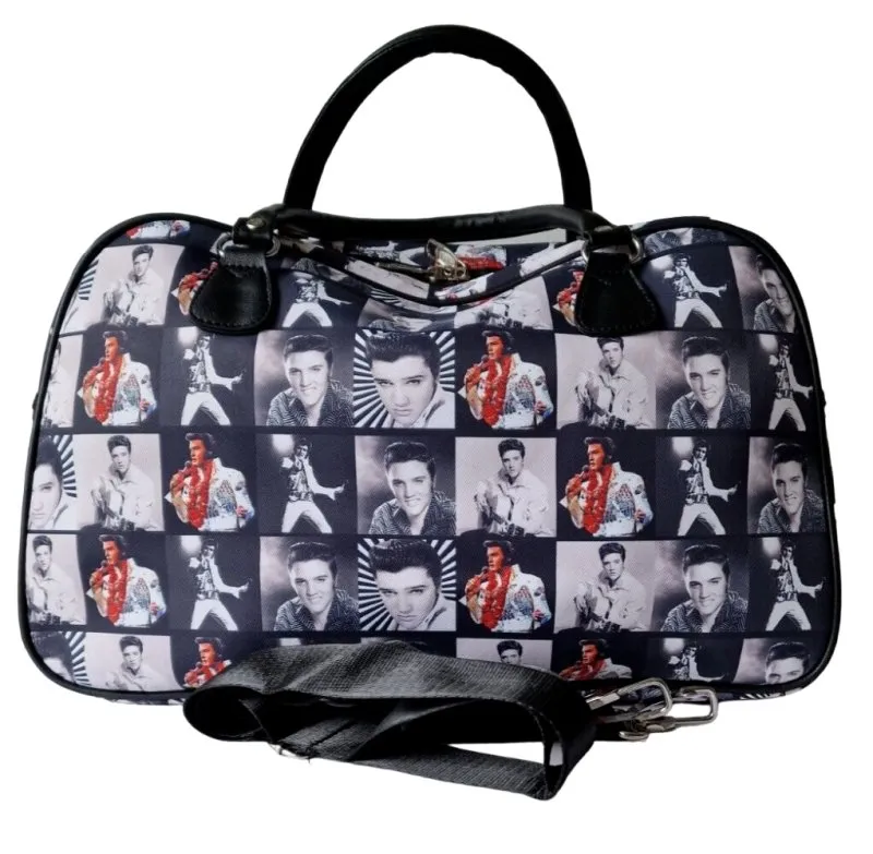 Swolit Elvis Presley Memorabilia All over print Overnight bag/Weekend/Holdall Bag