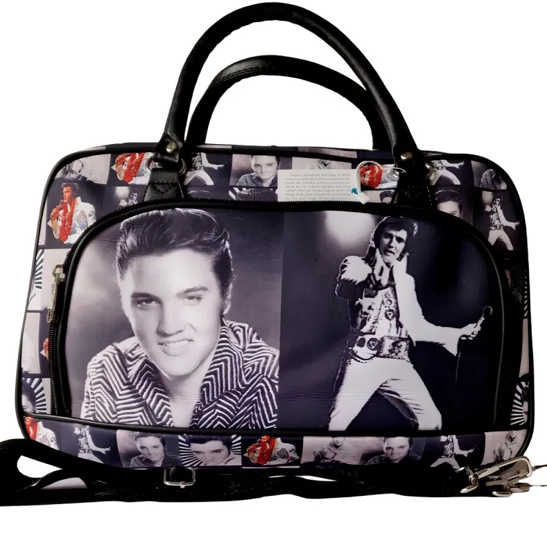 Swolit Elvis Presley Memorabilia All over print Overnight bag/Weekend/Holdall Bag