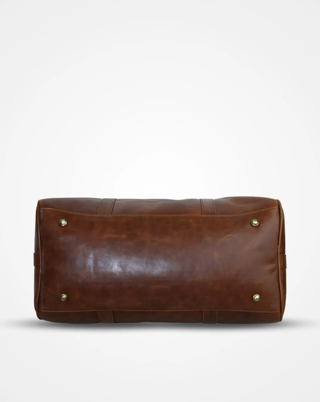 SYLVESTER - THE CRUSHED TAN LEATHER CABIN BAG - CARRY-ON LUGGAGE