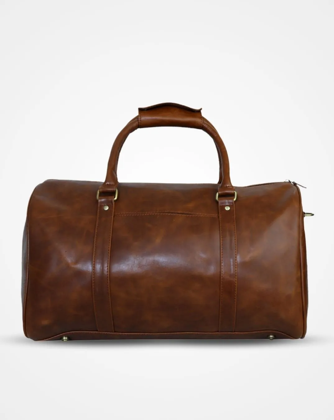 SYLVESTER - THE CRUSHED TAN LEATHER CABIN BAG - CARRY-ON LUGGAGE