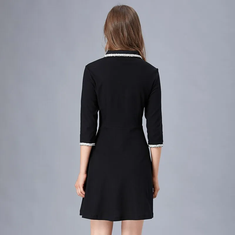 Taoyizhuai smart Graceful little black dress