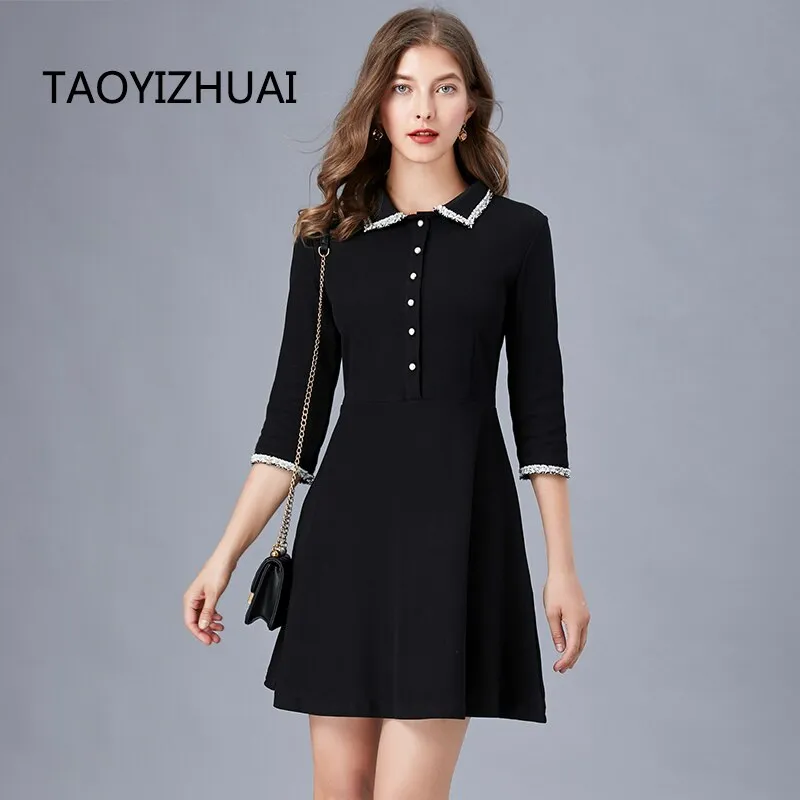 Taoyizhuai smart Graceful little black dress