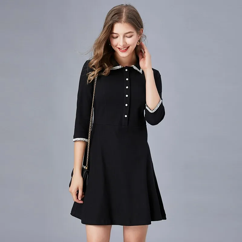 Taoyizhuai smart Graceful little black dress