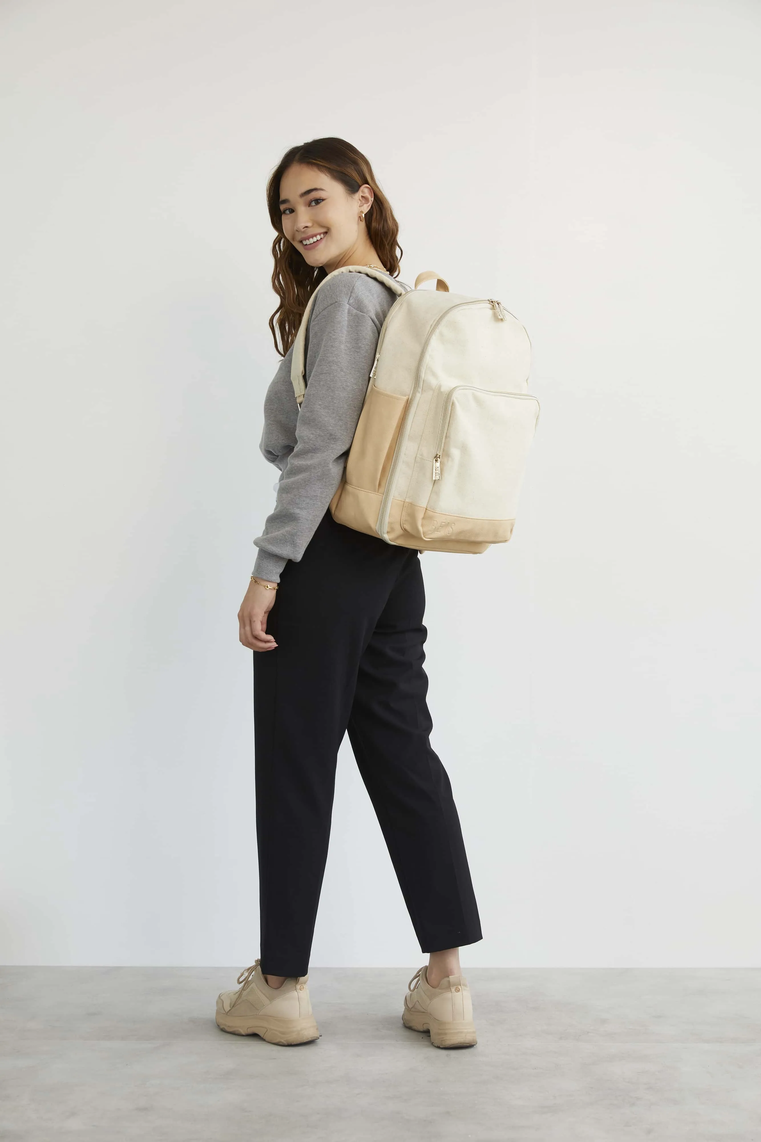 The Backpack in Beige