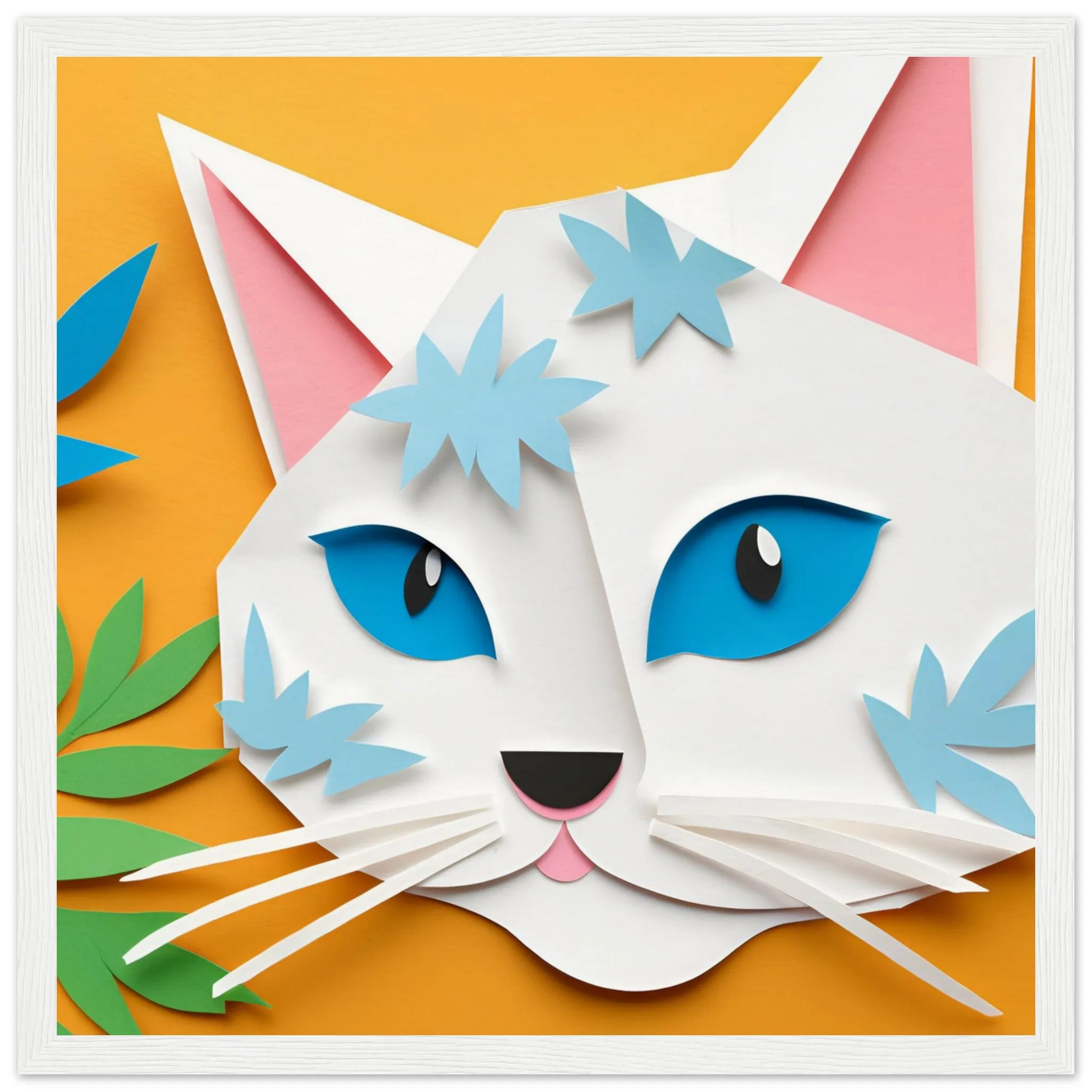 The beauty of paper animal art: Cat (5 Designs)