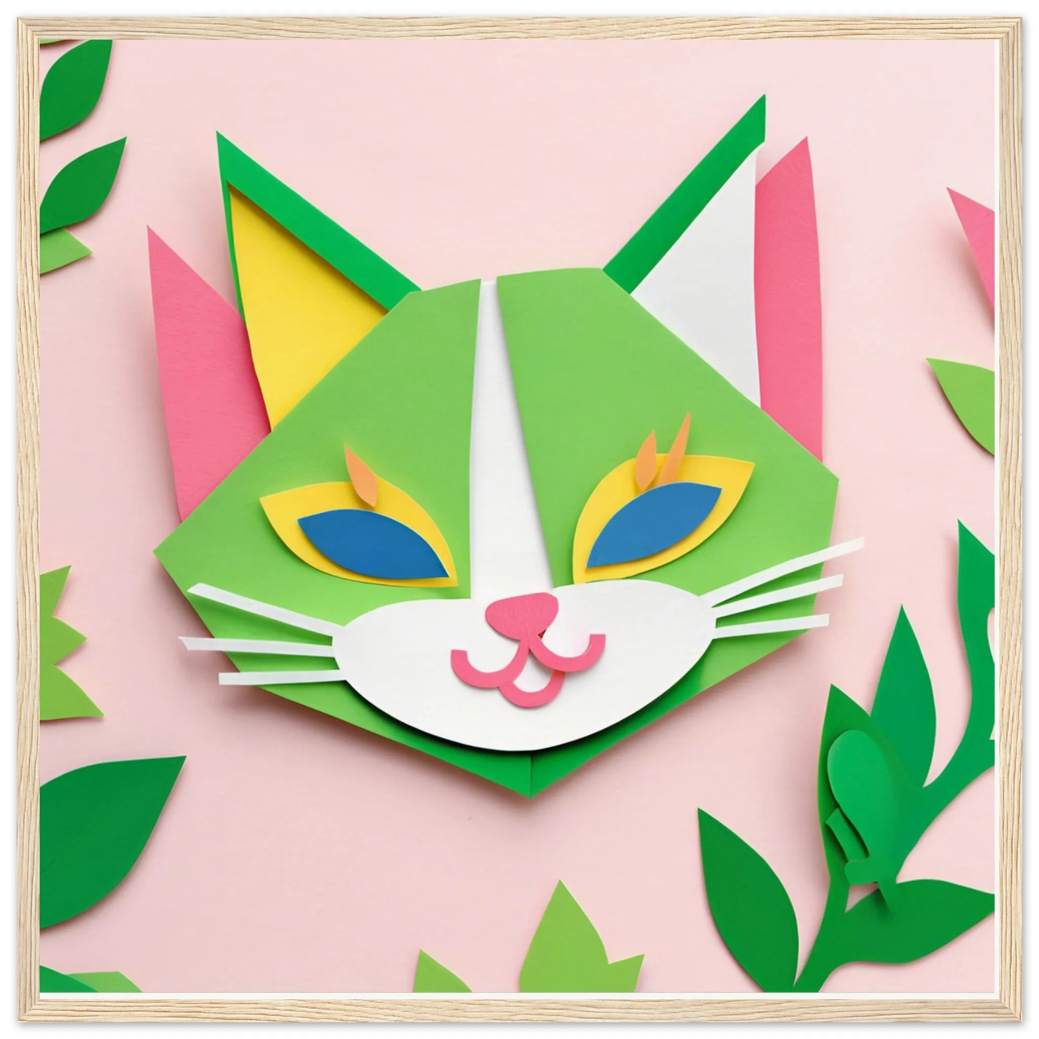 The beauty of paper animal art: Cat (5 Designs)