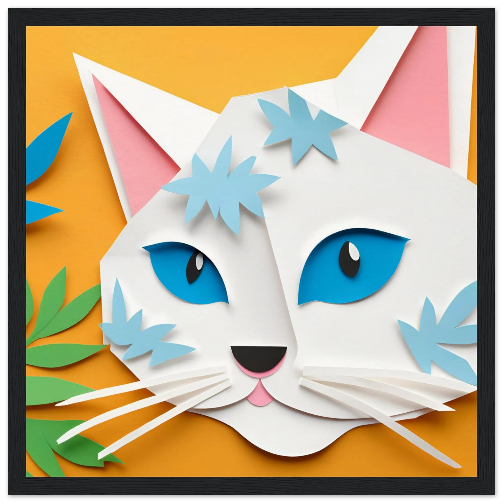 The beauty of paper animal art: Cat (5 Designs)