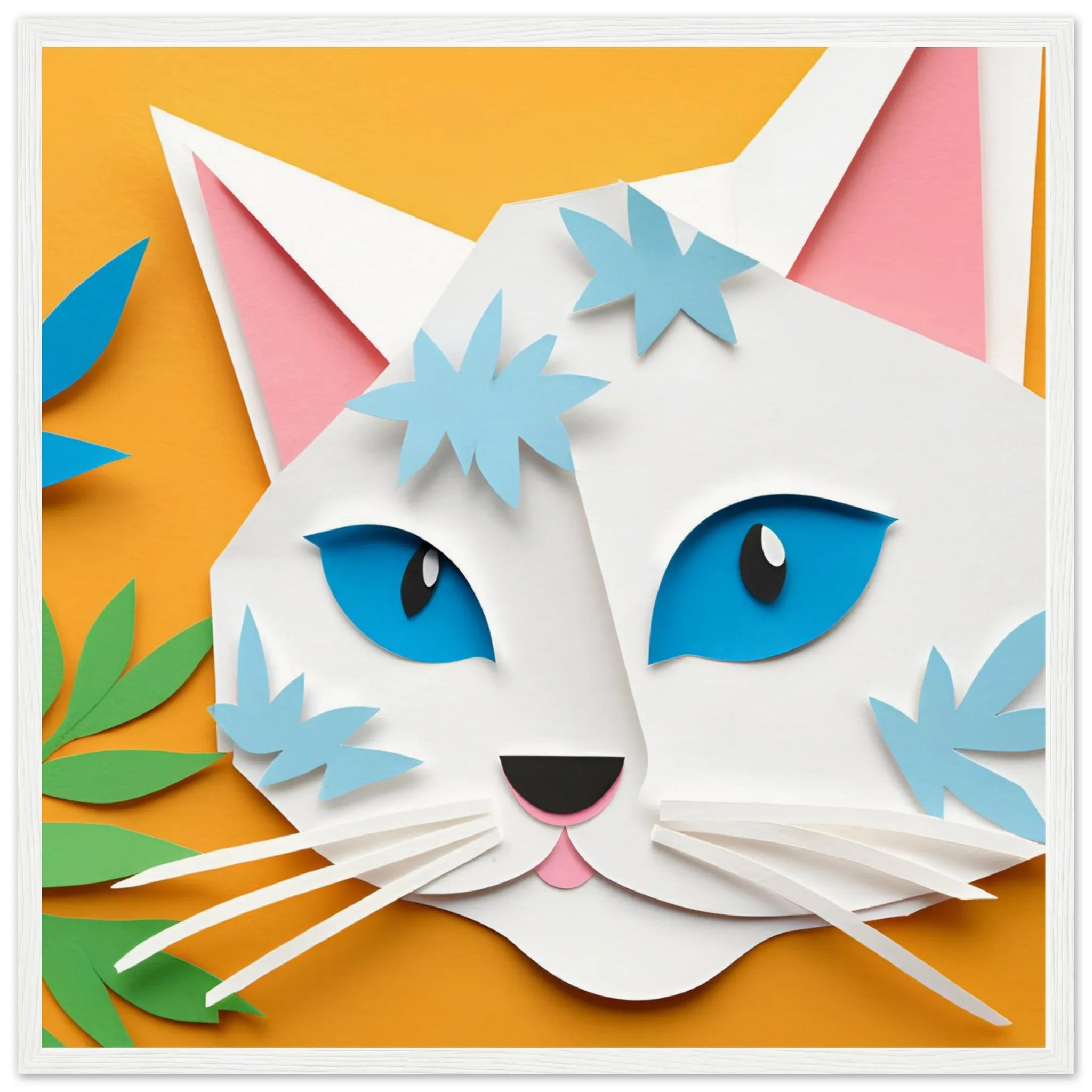 The beauty of paper animal art: Cat (5 Designs)