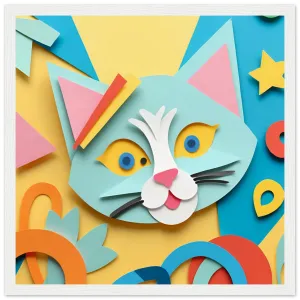 The beauty of paper animal art: Cat (5 Designs)