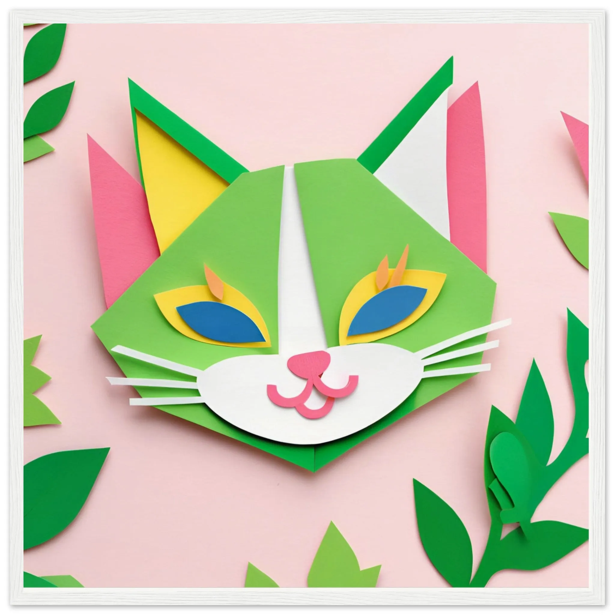 The beauty of paper animal art: Cat (5 Designs)