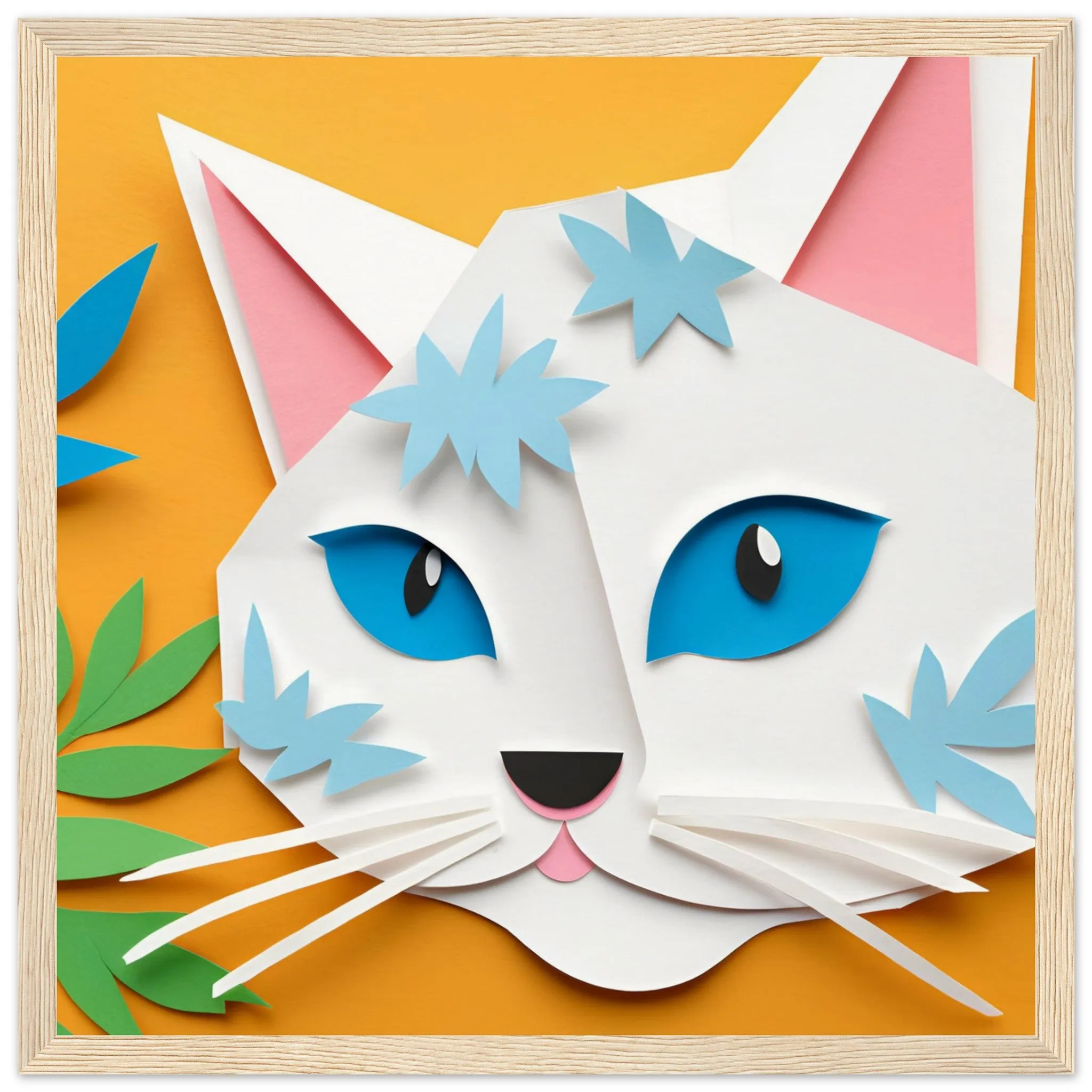 The beauty of paper animal art: Cat (5 Designs)