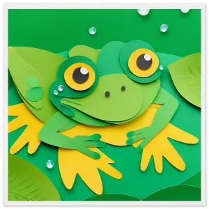 The beauty of paper animal art: Frog