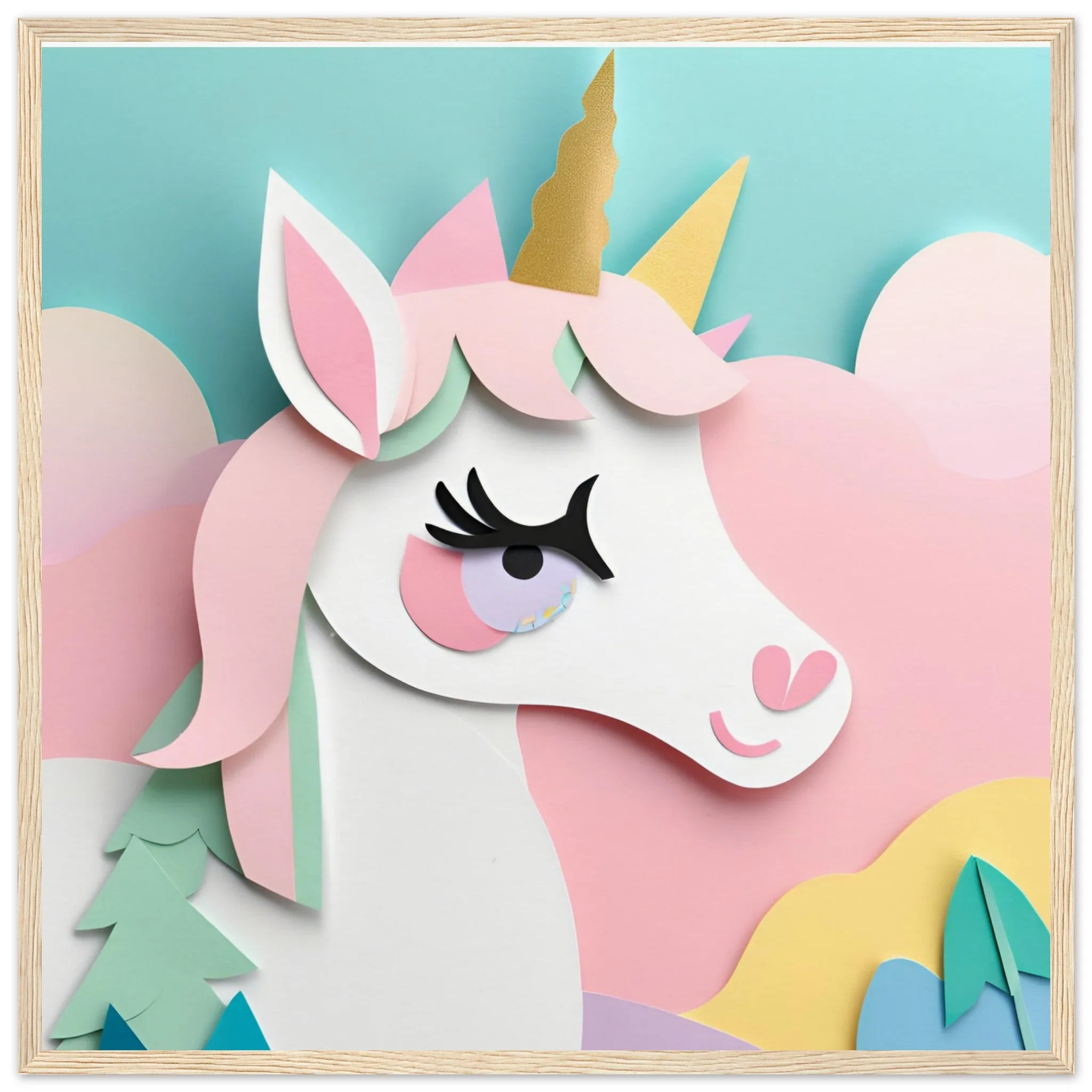 The beauty of paper animal art: Unicorn (2 Designs)