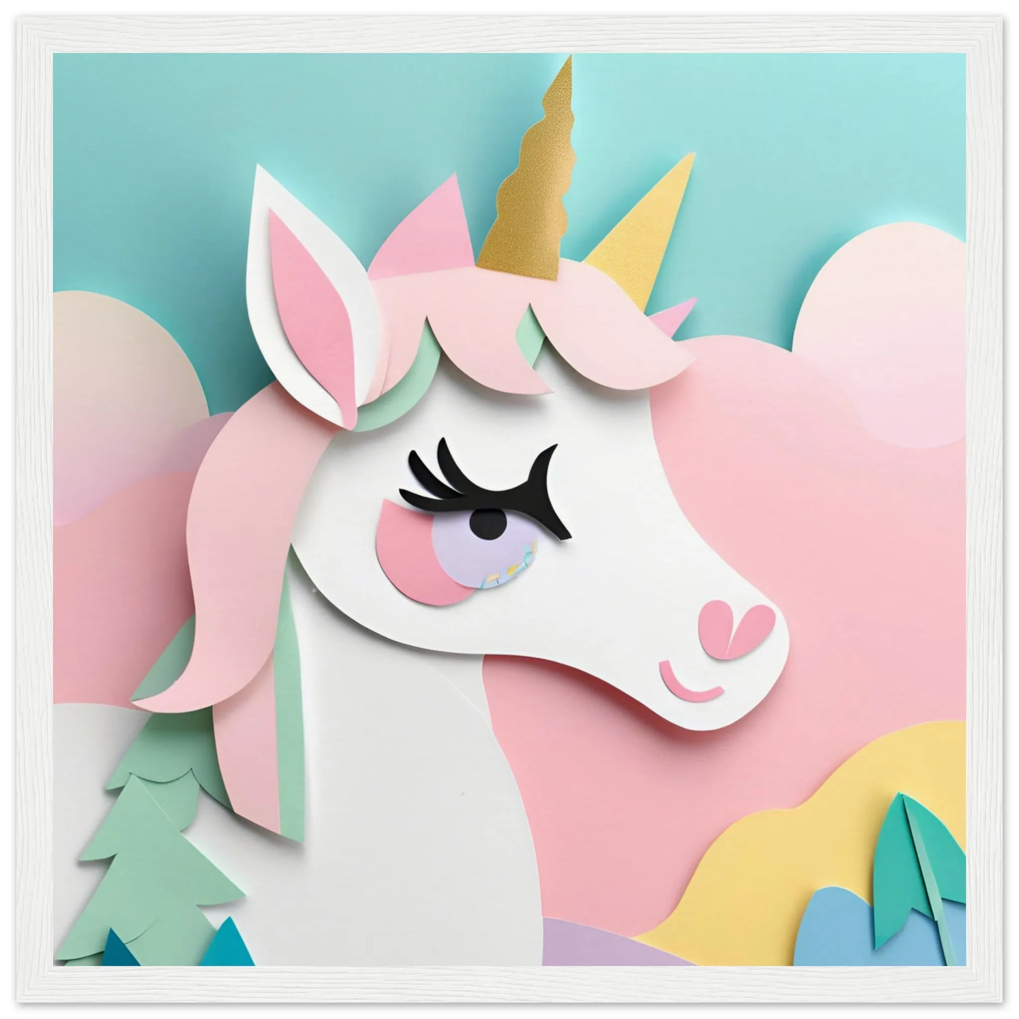 The beauty of paper animal art: Unicorn (2 Designs)