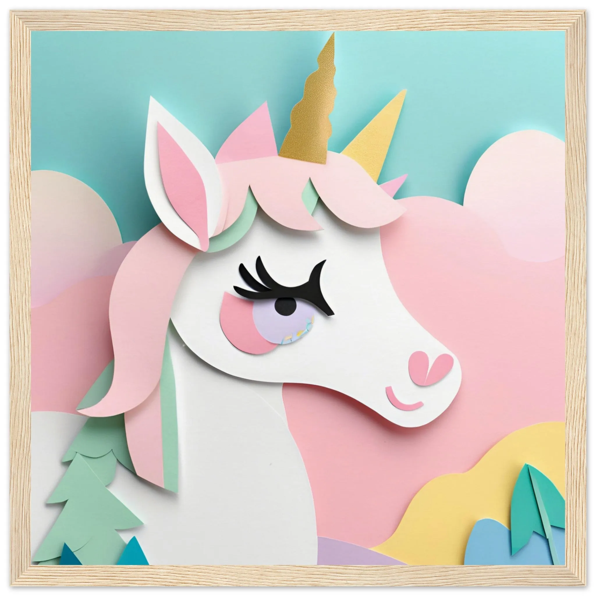 The beauty of paper animal art: Unicorn (2 Designs)