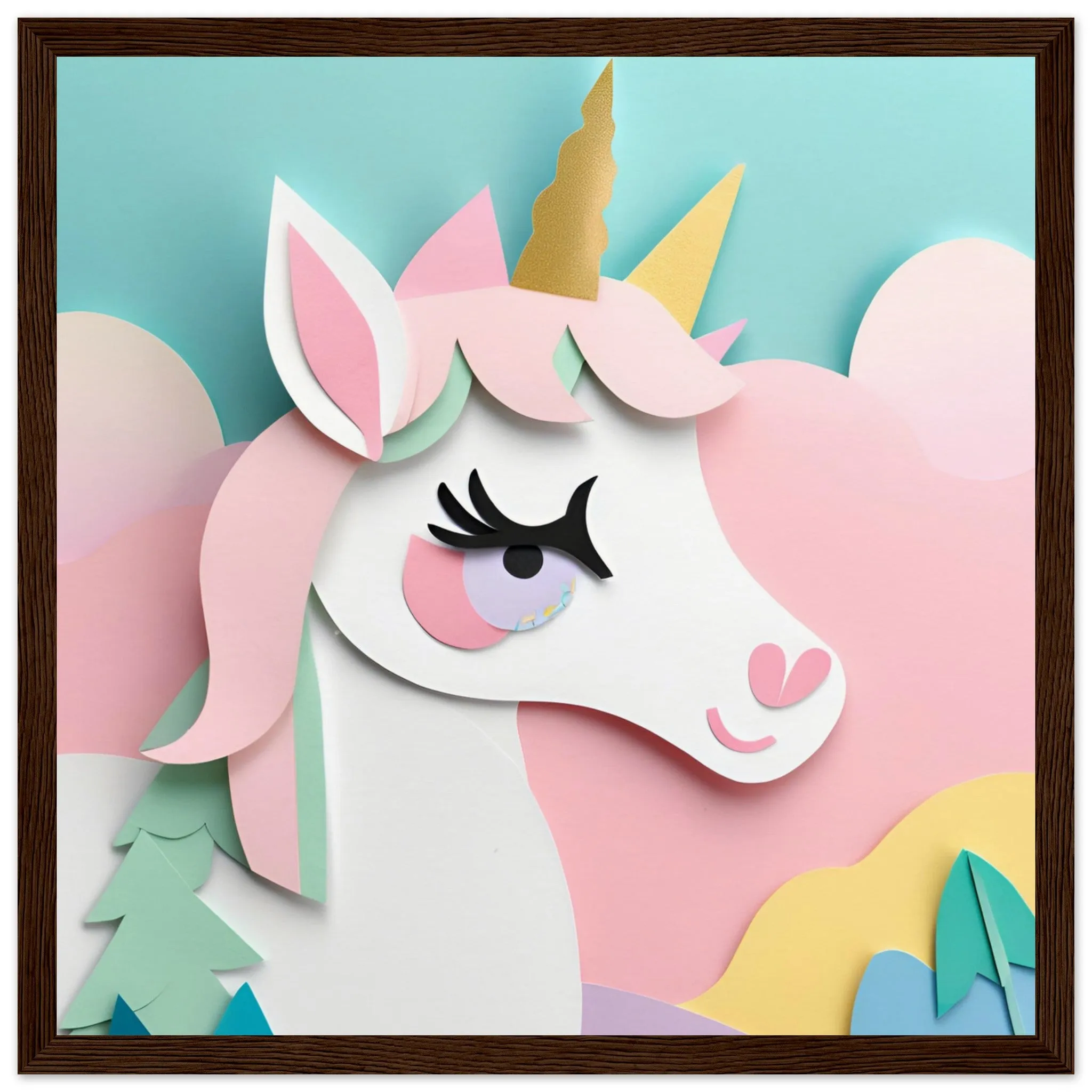 The beauty of paper animal art: Unicorn (2 Designs)