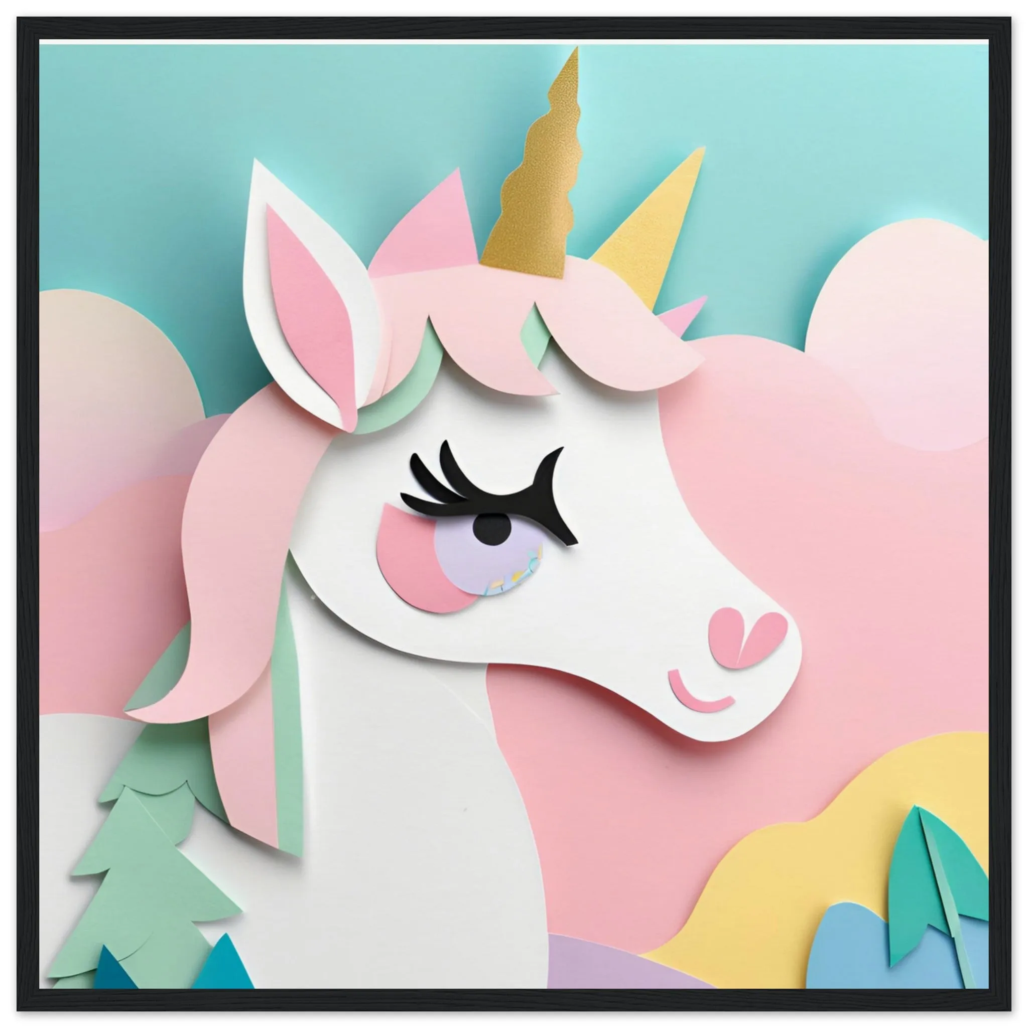 The beauty of paper animal art: Unicorn (2 Designs)