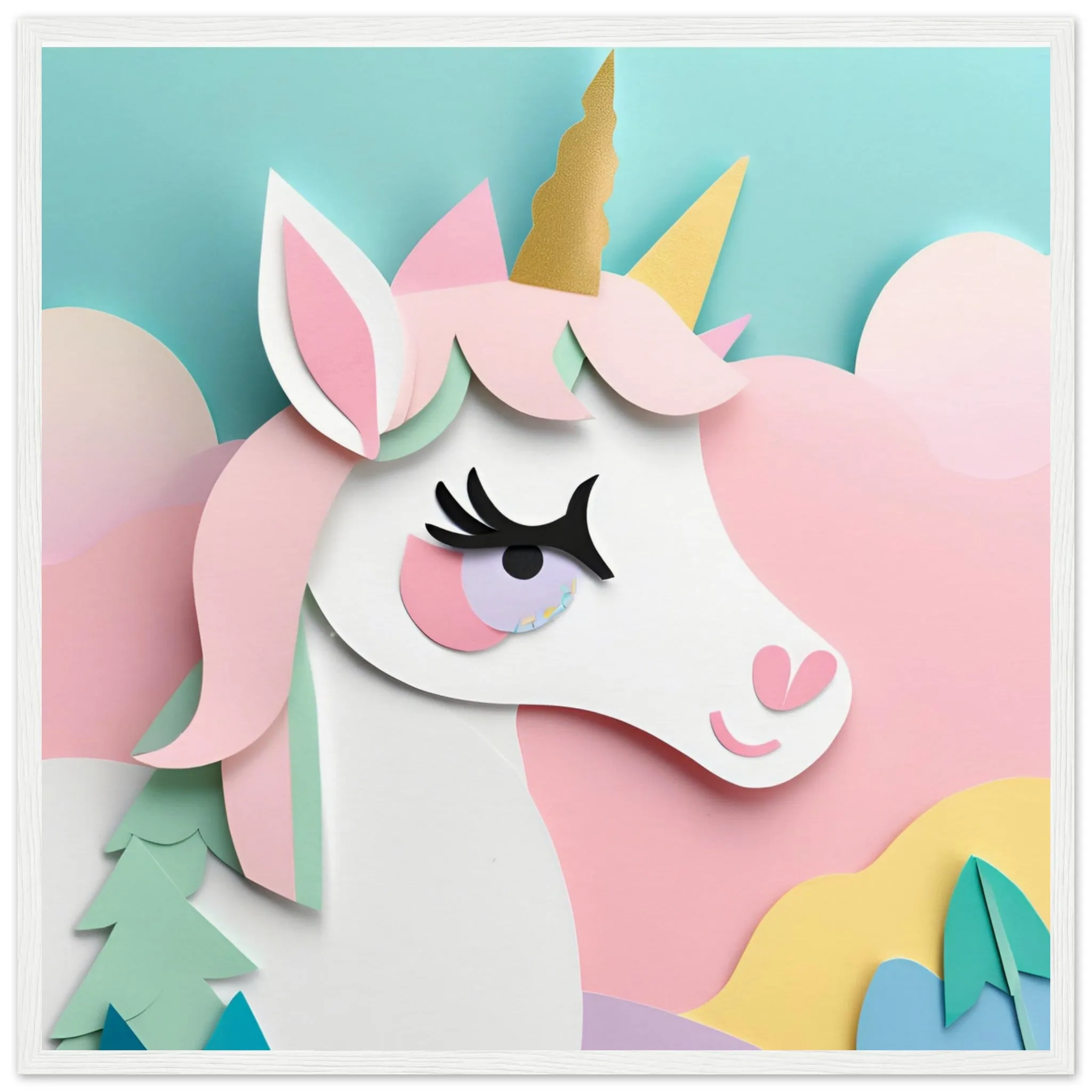 The beauty of paper animal art: Unicorn (2 Designs)