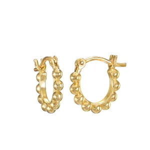 Tiny Joys 14kt Gold Dot Huggie Mini Hoops