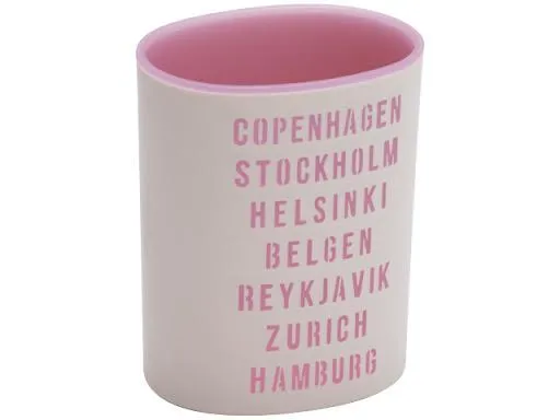 Urban Stand Round  Clear Pink