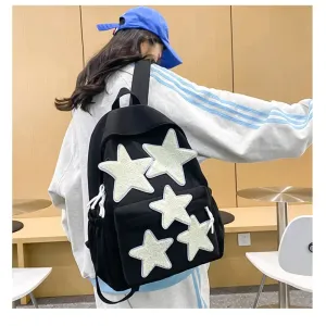 Urban Star Accented Backpack | Stylish and Functional School Bag