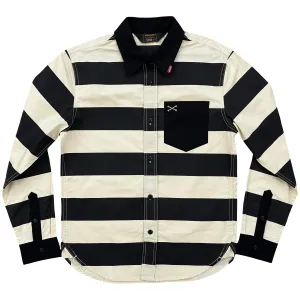 Vanson Leathers Striped Biker Shirt - S