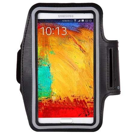 Waterproof Genernal Style PU Leather Case For Samsung Galaxy Note 1 2 3 4 N9100 Running Arm Band For Note4 mobile phone case